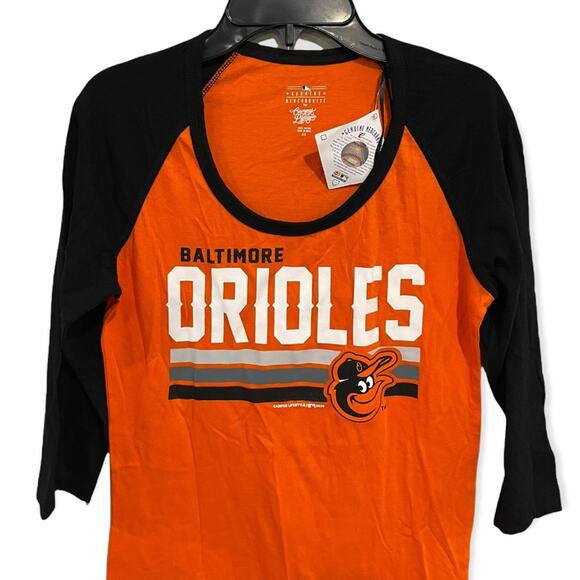 Campus‎ Lifestyle Baltimore Orioles 3/4 Sleeve Women’s Sz XS NWT - Picture 2 of 4